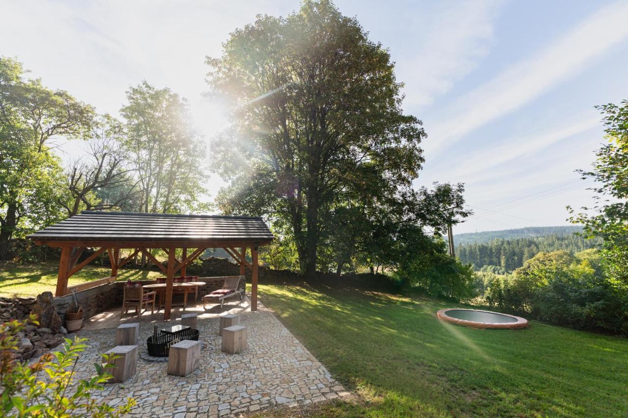 Moderni Sumavska Roubenka S Vyhledem Na Boubin Villa Vimperk Exterior photo